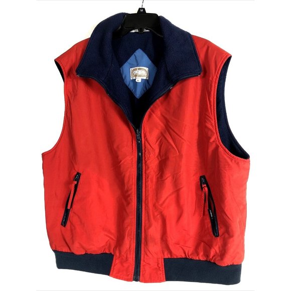 Men’s Red Vest Green Mountain Dry Goods Adult Size X Large - Picture 1 of 5